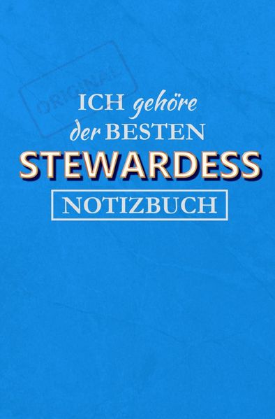 Cover von Notizbuch für eine Stewardess