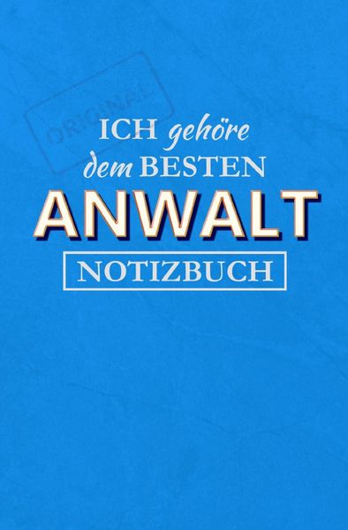 Cover von Notizbuch für einen Anwalt