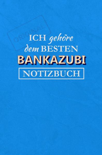 Cover von Notizbuch für einen Bankazubi