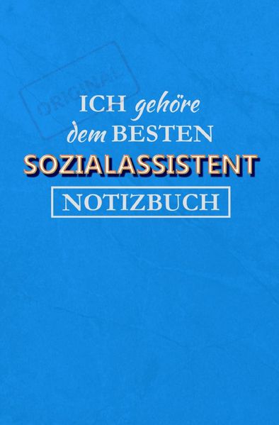 Cover von Notizbuch für einen Sozialassistent