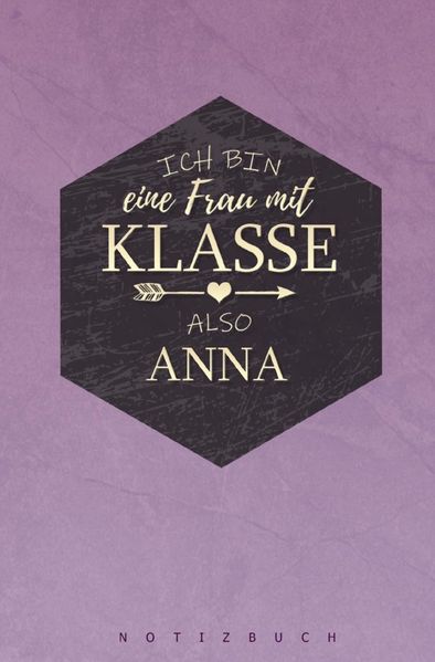 Cover von Notizbuch Anna