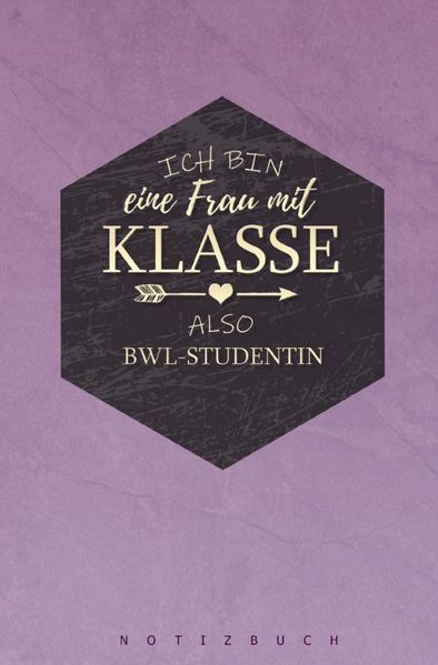 Cover von Notizbuch für eine BWL-Studentin