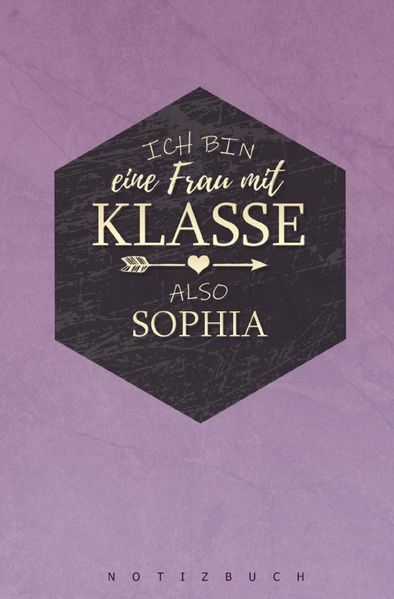 Cover von Notizbuch für Sophia