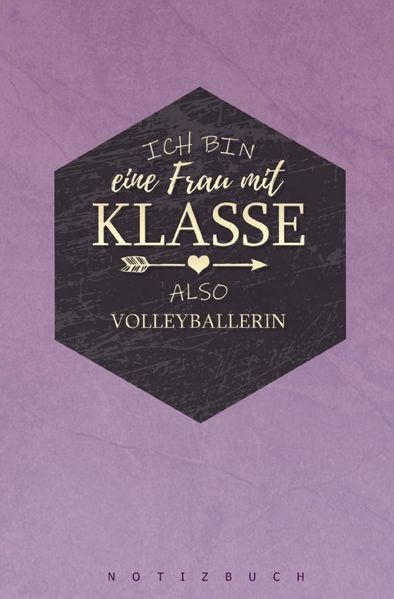Cover von Notizbuch für eine Volleyballerin