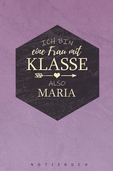 Cover von Notizbuch für Maria