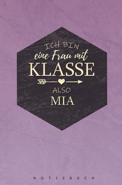 Cover von Notizbuch für Mia