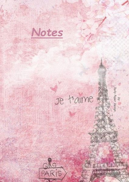 Cover von Notizbuch A5 liniert [Paris] Hardcover von Daily Paper Design | 80 Seiten | als Tagebuch, Bullet Journal, Notizheft | FSC-zertifiziert & aus nachhaltiger und umweltschonender Forstwirtschaft