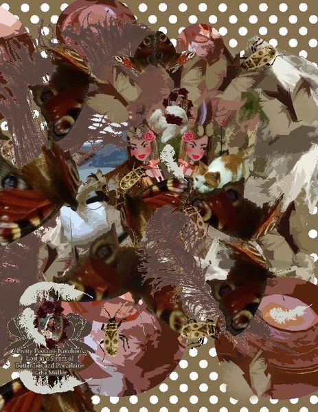 Cover von Pretty Poetress Notebook: Lost in a Storm of Butterflies and Porcelain
