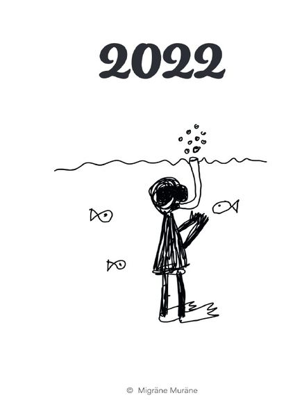 Cover von Kalender 2022 – Migräne Muräne – Ringbuch – Taucher