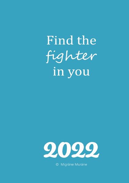 Cover von Kalender 2022 – Migräne Muräne – Ringbuch – blau – Fighter