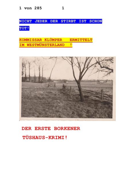Cover von NICHT JEDER DER STIRBT IST TOD !