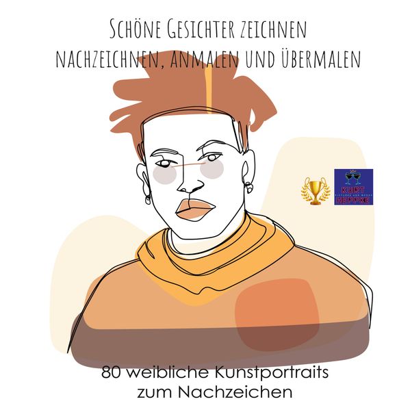 Cover von Schöne Gesichter zeichnen, nachzeichnen, anmalen und übermalen
