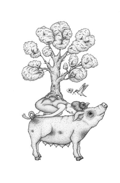 Cover von Notizbuch „Connected“, Taschenbuchformat 12,5 x 19,0 cm, liniert