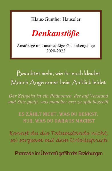 Cover von Denkanstöße