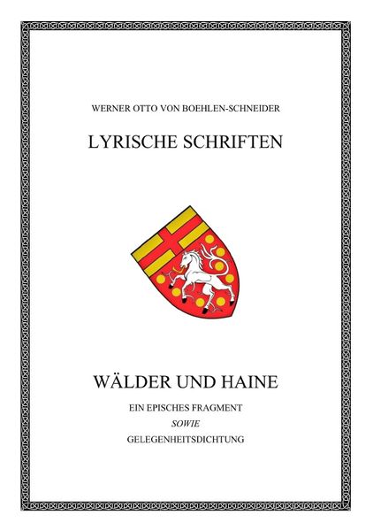 Cover von Wälder und Haine