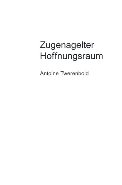 Cover von Zugenagelter Hoffnungsraum