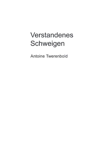 Cover von Verstandenes Schweigen