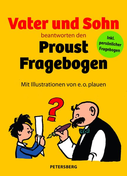 Cover von Vater und Sohn beantworten den Proust-Fragebogen