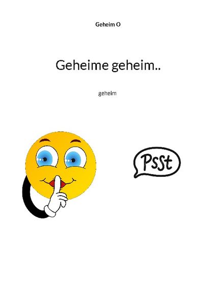 Cover von Geheime geheim