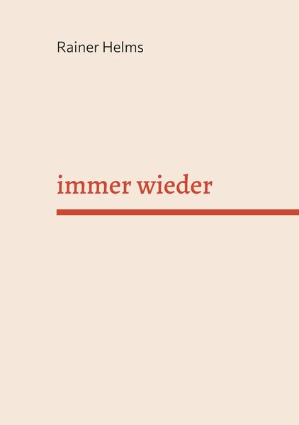 Cover von immer wieder