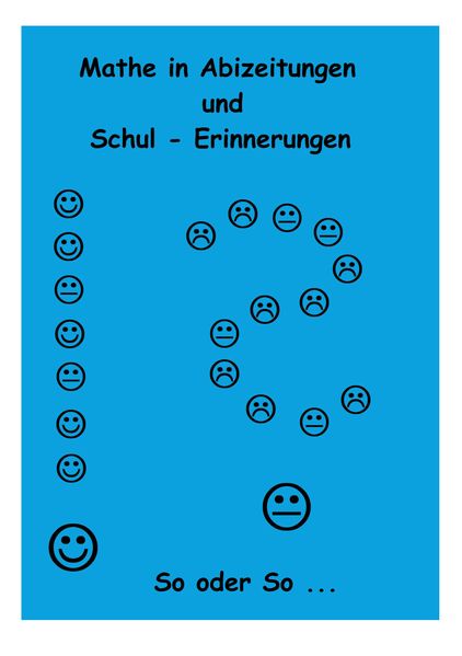 Cover von Mathe in Abizeitungen und Schul-Erinnerungen
