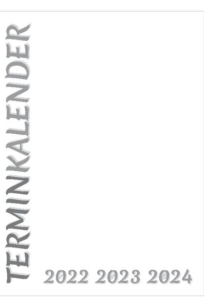 Cover von Terminplaner Terminkalender – für 3 Jahre – 2022 2023 2024 – simpel universell übersichtlich