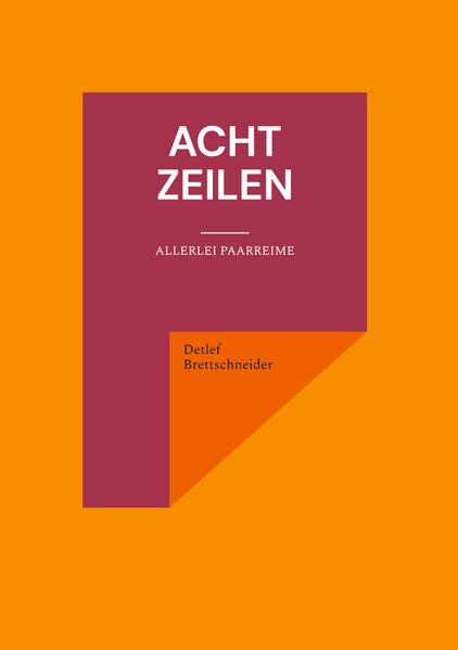 Cover von Acht Zeilen