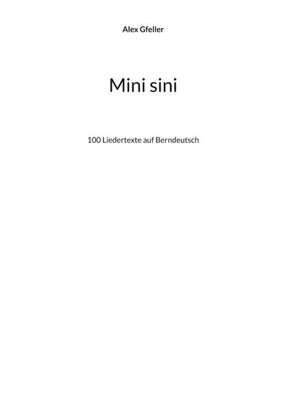 Cover von Mini sini