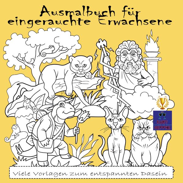 Cover von Ausmalbuch für eingerauchte Erwachsene