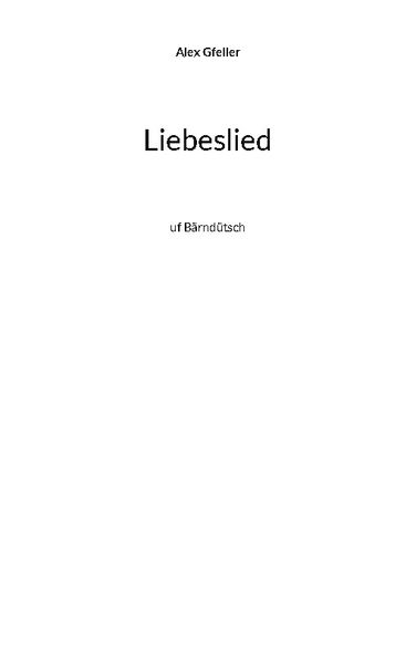 Cover von Liebeslied