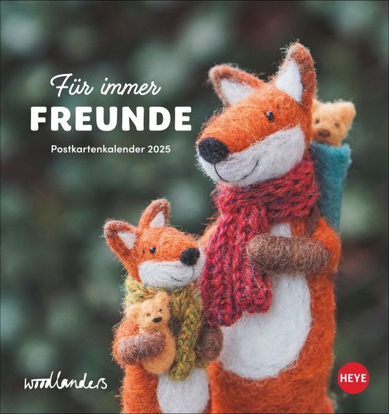 Cover von Woodlanders: Für immer Freunde Postkartenkalender 2025