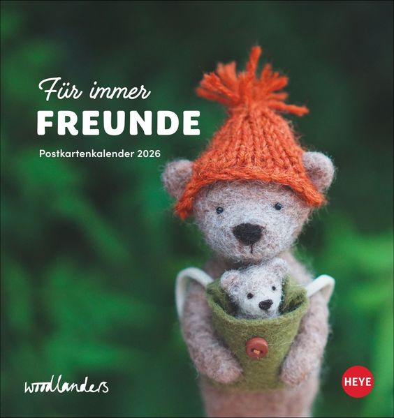 Cover von Woodlanders: Für immer Freunde Postkartenkalender 2026