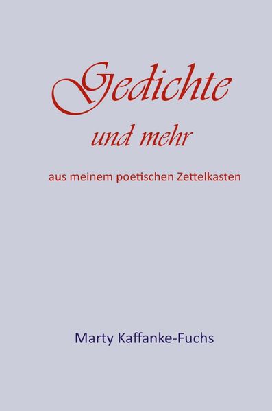 Cover von Gedichte und mehr