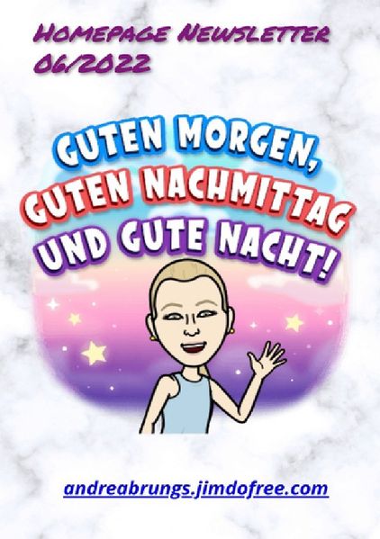 Cover von andreabrungs.jimdofree.com Newsletter 2022/Newsletter 06/2022