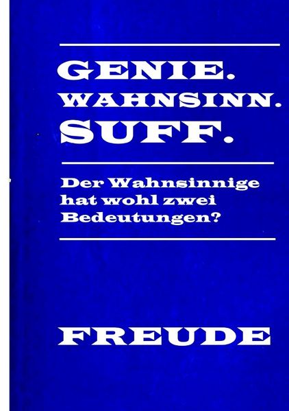 Cover von Genie Wahnsinn Suff