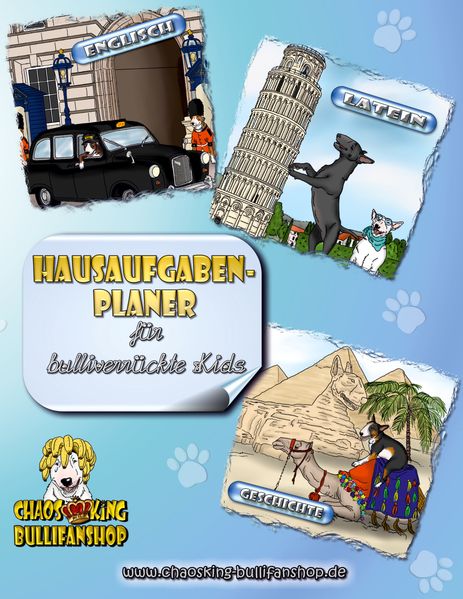 Cover von Hausaufgabenplaner für Bullterrier-Fans
