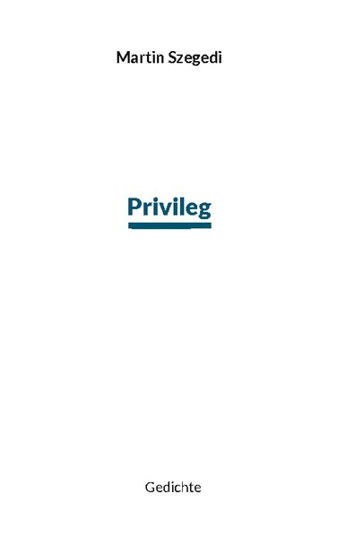 Cover von Privileg