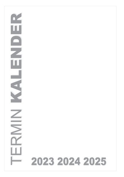 Cover von Termin Kalender Planer 2023 2024 2025 (Deutschland)