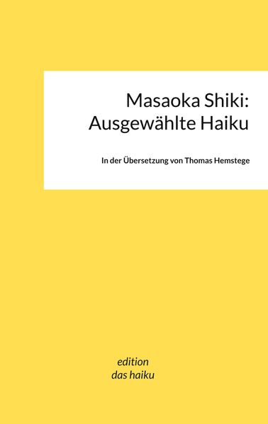 Cover von Masaoka Shiki: Ausgewählte Haiku
