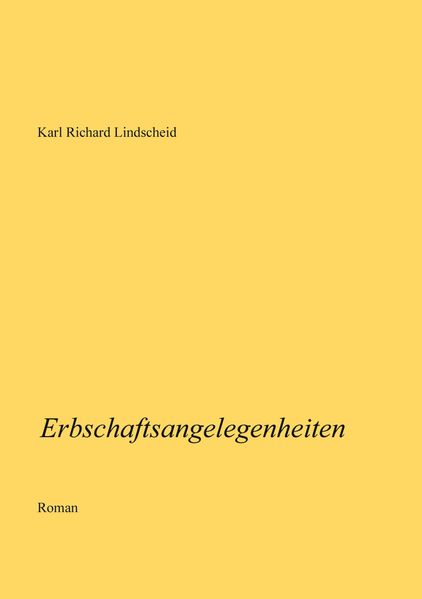 Cover von Erbschaftsangelegenheiten