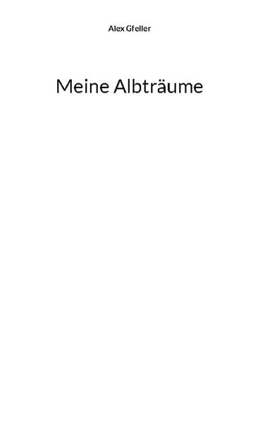 Cover von Meine Albträume