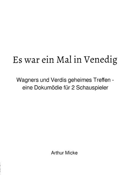 Cover von Es war ein Mal in Venedig