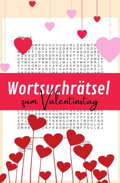 Cover von Wortsuchrätsel zum Valentinstag