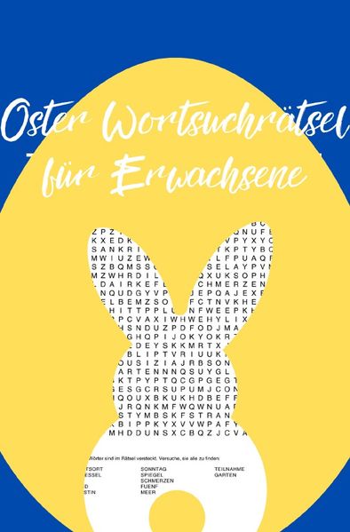 Cover von Oster Wortsuchrätsel für Erwachsene