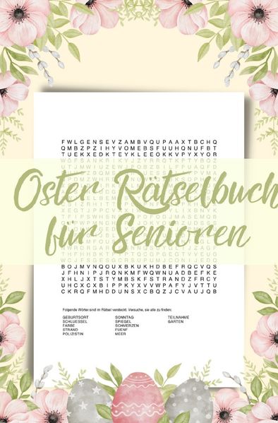 Cover von Oster Rätselbuch für Senioren