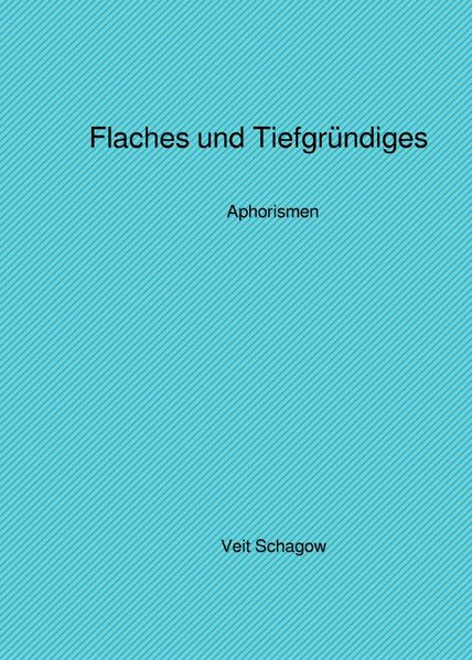 Cover von Flaches und Tiefgründiges