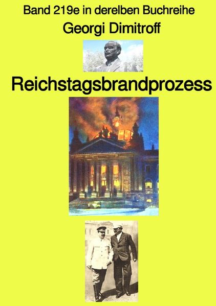 Cover von gelbe Buchreihe/Reichstagsbrandprozess – Band 2119e in der gelben Buchreihe – bei Jürgen Ruszkowski