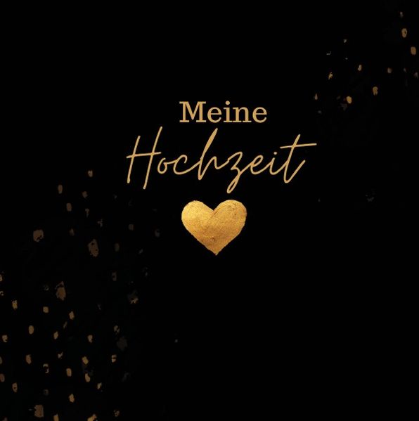 Cover von Meine Hochzeit- Gästebuch Black Edition