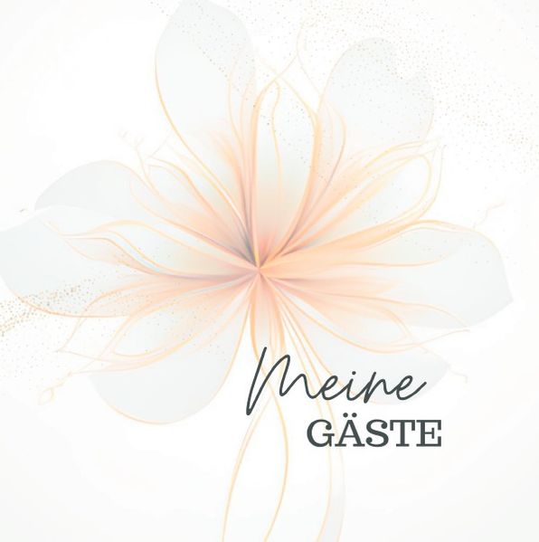Cover von Meine Gäste- Blanko Flower Premium Hardcover
