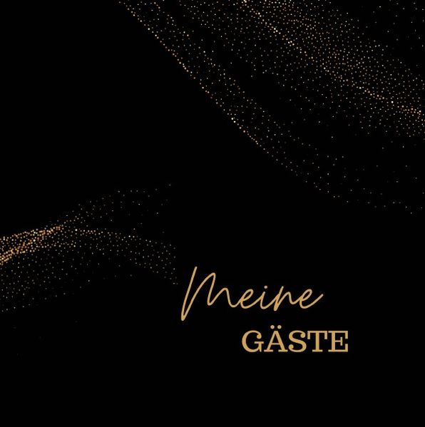 Cover von Meine Gäste- Black Premium Hardcover- Blanko